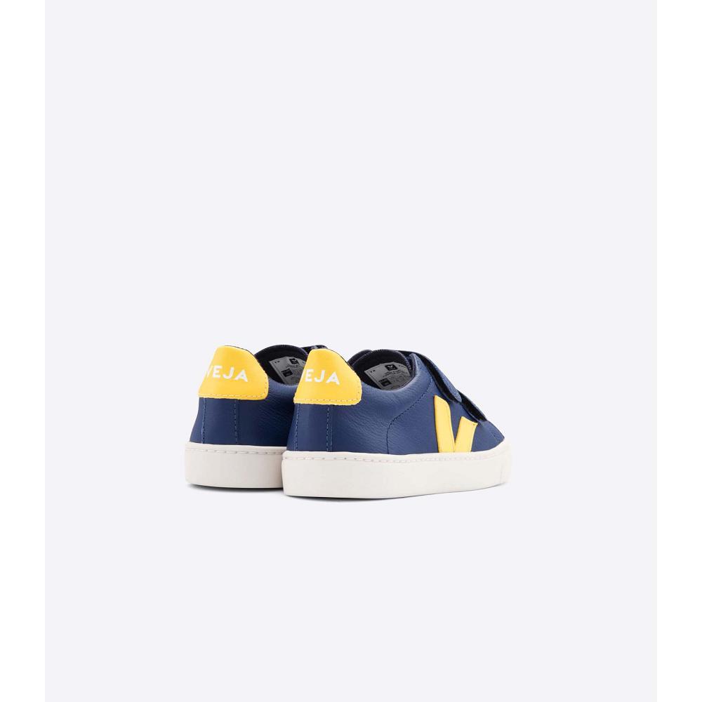 Kids' Veja ESPLAR CHROMEFREE Sneakers Navy | SG 823CTV